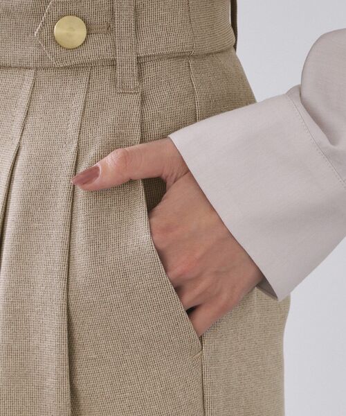 OPAQUE.CLIP（オペークドットクリップ）の「ストレッチタックワイドパンツ/セットアップ対応可【洗濯機OK】（その他パンツ・レディース・チャコール/ベージュ系その他6・36/38/40/42）」の17枚目の写真