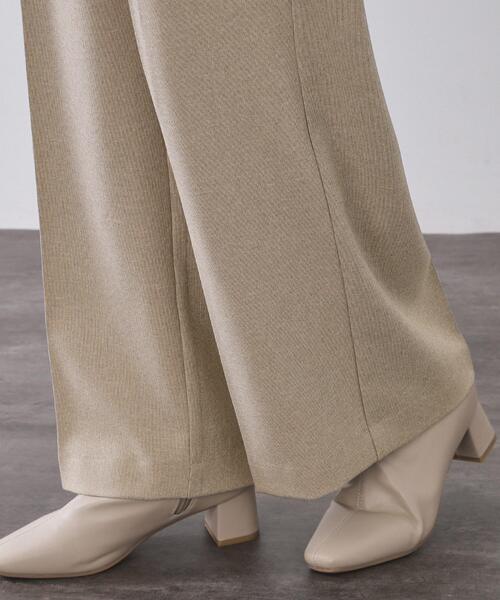 OPAQUE.CLIP（オペークドットクリップ）の「ストレッチタックワイドパンツ/セットアップ対応可【洗濯機OK】（その他パンツ・レディース・チャコール/ベージュ系その他6・36/38/40/42）」の18枚目の写真