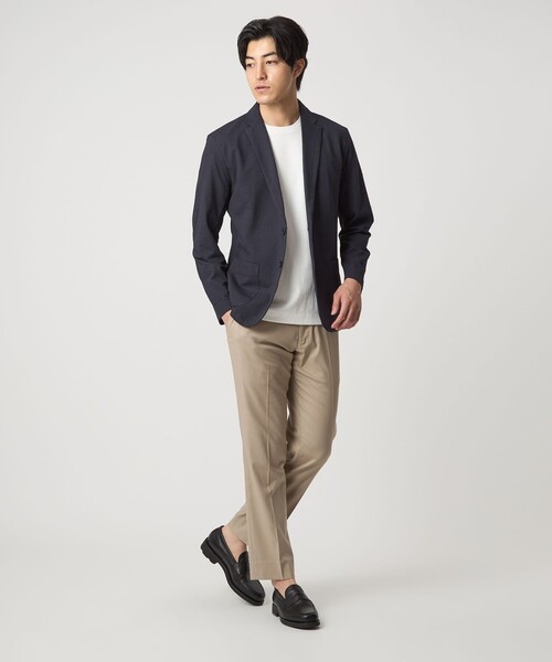 A DAY IN THE LIFE UNITED ARROWS(アデイインザライフユナイテッドアローズ)の「サッカー カーディガンジャケット<A DAY IN THE LIFE>(カーディガン/ボレロ・メンズ・ネイビー/ダークグレー・L/M/S/XL)」の7枚目の写真
