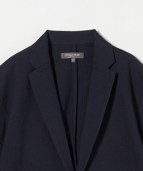 A DAY IN THE LIFE UNITED ARROWS(アデイインザライフユナイテッドアローズ)の「サッカー カーディガンジャケット<A DAY IN THE LIFE>(カーディガン/ボレロ・メンズ・ネイビー/ダークグレー・L/M/S/XL)」の14枚目の写真