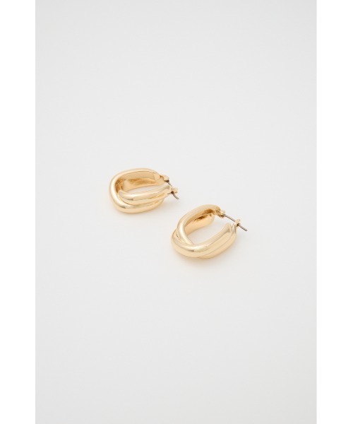 MOUSSY（マウジー）の「DUAL HOOP ピアス（ピアス（両耳用）・レディース・マルチ/ゴールド・FREE）」の4枚目の写真