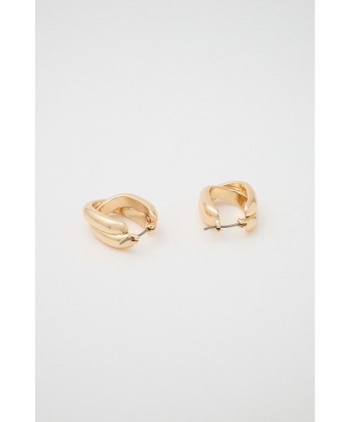 MOUSSY（マウジー）の「DUAL HOOP ピアス（ピアス（両耳用）・レディース・マルチ/ゴールド・FREE）」の6枚目の写真