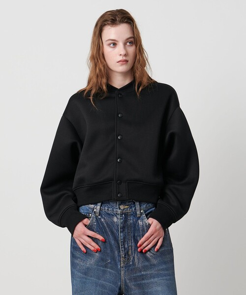 ASTRAET（アストラット）の「＜ASTRAET＞スナップボタン ブルゾン（ブルゾン・レディース・オフホワイト/ブラック・FREE）」の3枚目の写真