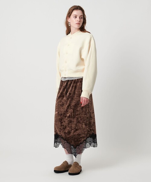 ASTRAET（アストラット）の「＜ASTRAET＞スナップボタン ブルゾン（ブルゾン・レディース・オフホワイト/ブラック・FREE）」の8枚目の写真