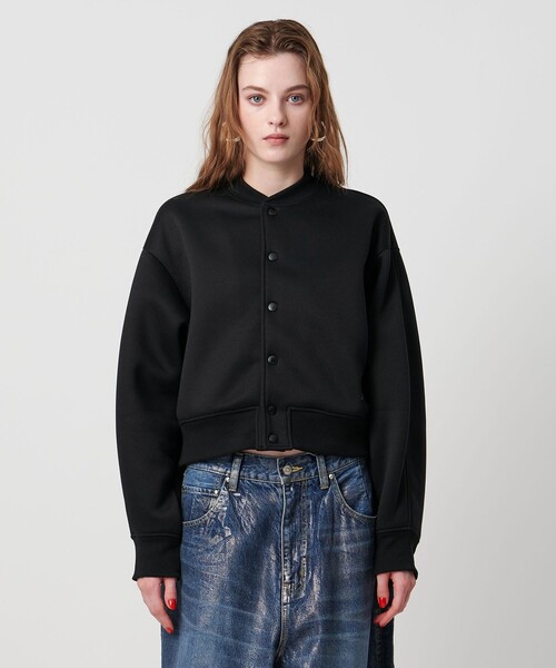 ASTRAET（アストラット）の「＜ASTRAET＞スナップボタン ブルゾン（ブルゾン・レディース・オフホワイト/ブラック・FREE）」の9枚目の写真