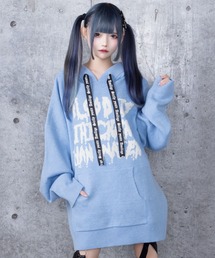 Amilige（アミリージュ）の「BLOOD IS THICKER THAN WATERパーカーニット（ニット/セーター）」