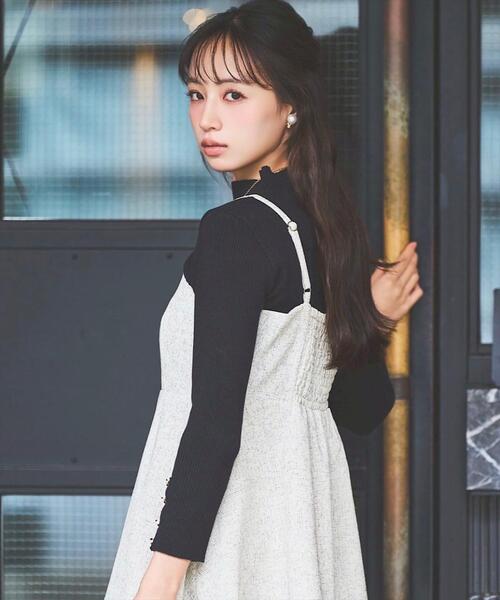 SWINGLE（スウィングル）の「ツイードキャミブラウス（シャツ/ブラウス・レディース・ホワイト系その他6/ブラック系その他5/グレー系その他5・FREE）」の4枚目の写真