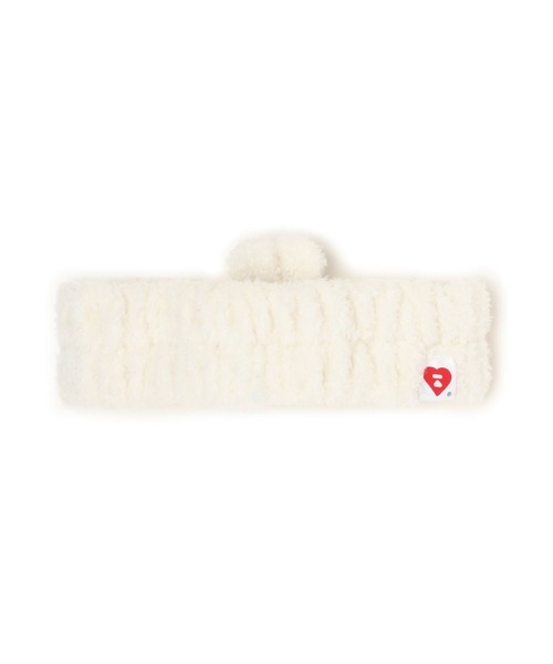 A BATHING APE（アベイシングエイプ）の「BABY DOPPY & BABY CORE FURRY HEADBAND（ヘアバンド・レディース・オレンジ/ホワイト・FREE）」の3枚目の写真