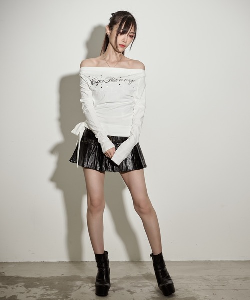 .KOM(ドットコム)の「『.KOM/ドットケーオーエム』2連ベルトレザーライクスカート【GC】(スカート・レディース・ブラック/ブラウン/レッド・M/S)」の11枚目の写真