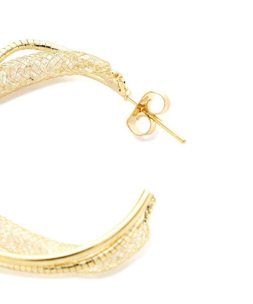 EDIT COLOGNE(エディットコロン)の「シャイニーフープピアス(ピアス(両耳用)・レディース・ゴールド・フリ-)」の2枚目の写真