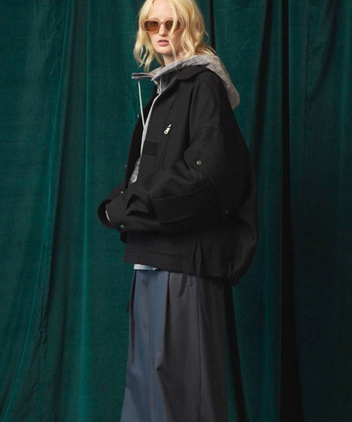 MAISON SPECIAL(メゾンスペシャル)の「《UNISEX》Prime-Over Cargo Big Poket Shirt Blouson/プライムオーバーカーゴビッグポケットシャツブルゾン【MAISON SPECIAL/メゾンスペシャル】(ブルゾン・メンズ・ベージュ/ブラック/オフホワイト・2/1)」の5枚目の写真