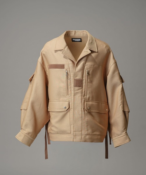 UNISEX》Prime-Over Cargo Big Poket Shirt Blouson/プライムオーバー