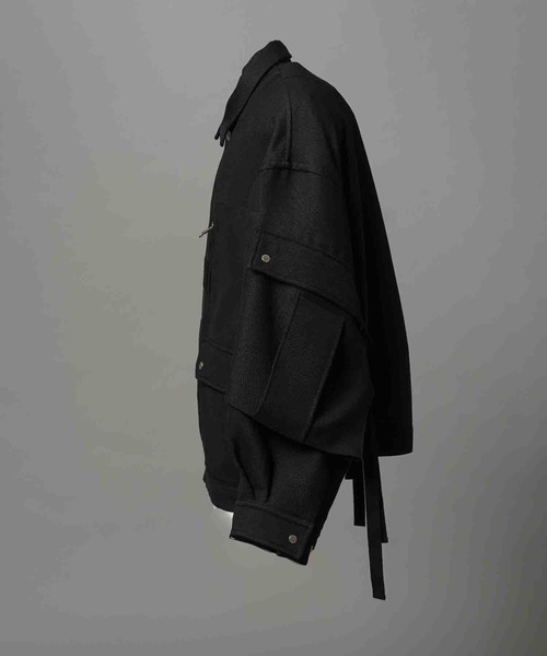 MAISON SPECIAL(メゾンスペシャル)の「《UNISEX》Prime-Over Cargo Big Poket Shirt Blouson/プライムオーバーカーゴビッグポケットシャツブルゾン【MAISON SPECIAL/メゾンスペシャル】(ブルゾン・メンズ・ベージュ/ブラック/オフホワイト・2/1)」の12枚目の写真