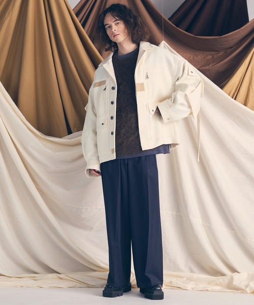 UNISEX》Prime-Over Cargo Big Poket Shirt Blouson/プライムオーバー