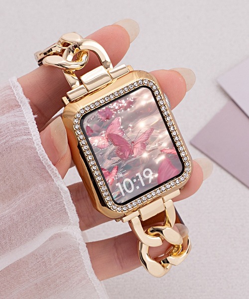 MAISON SELECT(メゾンセレクト)の「10D18-MZ Apple Watch Band(デジタル腕時計・レディース・ブラック/シルバー/ブラウン・38/41)」の5枚目の写真