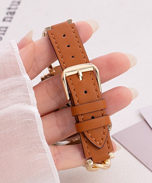MAISON SELECT(メゾンセレクト)の「10D18-MZ Apple Watch Band(デジタル腕時計・レディース・ブラック/シルバー/ブラウン・38/41)」の6枚目の写真