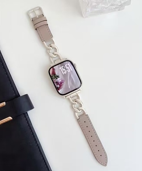 MAISON SELECT(メゾンセレクト)の「10D18-MZ Apple Watch Band(デジタル腕時計・レディース・ブラック/シルバー/ブラウン・38/41)」の7枚目の写真