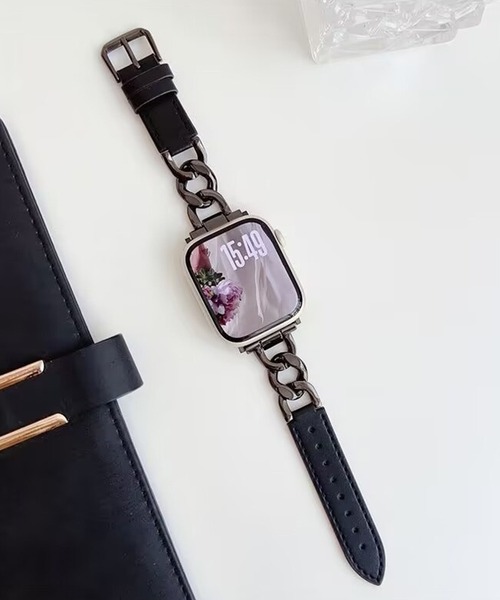 MAISON SELECT(メゾンセレクト)の「10D18-MZ Apple Watch Band(デジタル腕時計・レディース・ブラック/シルバー/ブラウン・38/41)」の15枚目の写真