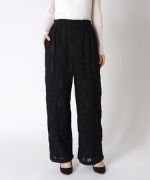 Jines（ジネス）の「レース刺繍ワイドパンツ（その他パンツ）」
