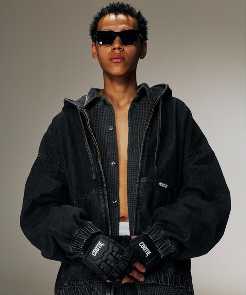 COOTIE PRODUCTIONS（クーティープロダクションズ）の「12.5oz Denim Zip Up Hooded Jacket（デニムジャケット・メンズ・インディゴブルー/スミクロ・SMALL/MEDIUM/LARGE/X-LARGE）」の4枚目の写真