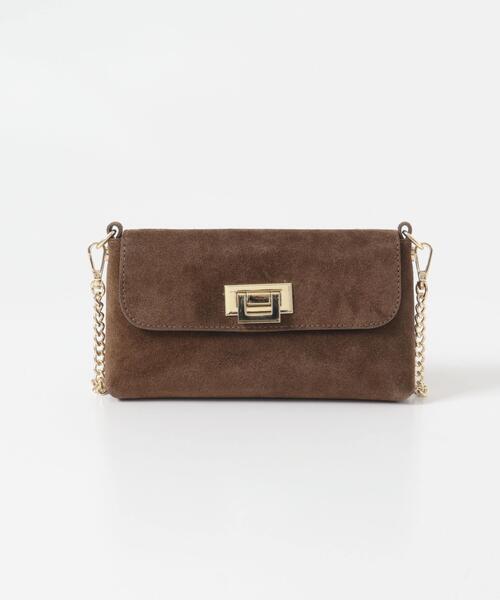 URBAN RESEARCH ROSSO WOMEN（アーバンリサーチ　ロッソ）の「AULENTTI　スエードチェーンBAG（ショルダーバッグ・レディース・ブラウン/ベージュ・FREE）」の8枚目の写真
