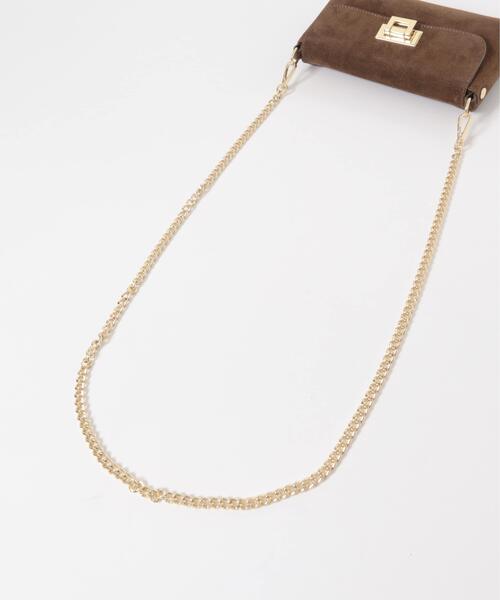URBAN RESEARCH ROSSO WOMEN（アーバンリサーチ　ロッソ）の「AULENTTI　スエードチェーンBAG（ショルダーバッグ・レディース・ブラウン/ベージュ・FREE）」の11枚目の写真