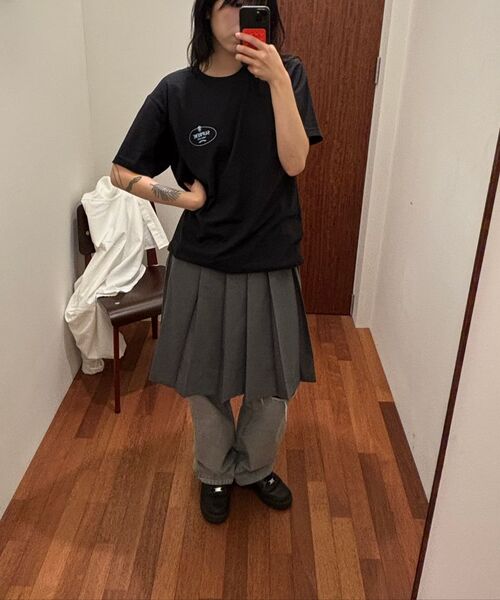 セール】Frill pleated midi skirt_gray（スカート）｜CRANK（クランク