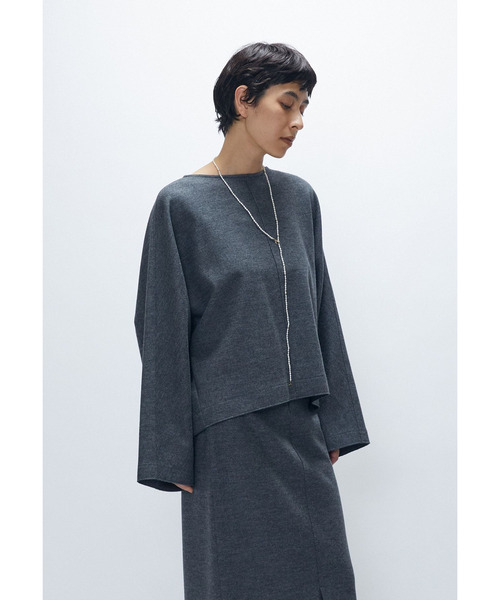 1er Arrondissement(プルミエアロンディスモン)の「ウールスムースドルマントップス(シャツ/ブラウス・レディース・グレー系その他5/ベージュ/ブルー系その他3・38/36)」の20枚目の写真