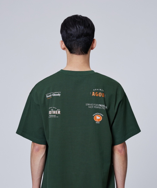 AGOD（エージーオーディー）の「レーシング半袖Tシャツ[ダークグリーン]（Tシャツ/カットソー・レディース・その他・SMALL/MEDIUM/LARGE）」の6枚目の写真