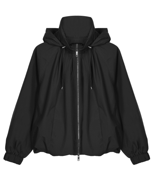 NICK&NICOLE(ニックアンドニコール)の「BALLOON SHIRRING HOOD JACKET_BLACK(ブルゾン・レディース・その他・FREE)」の4枚目の写真