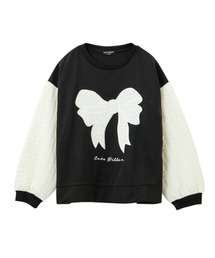 QUNTSTYLE（キュントスタイル）の「リボンアップリケトレーナー（スウェット・キッズ）」