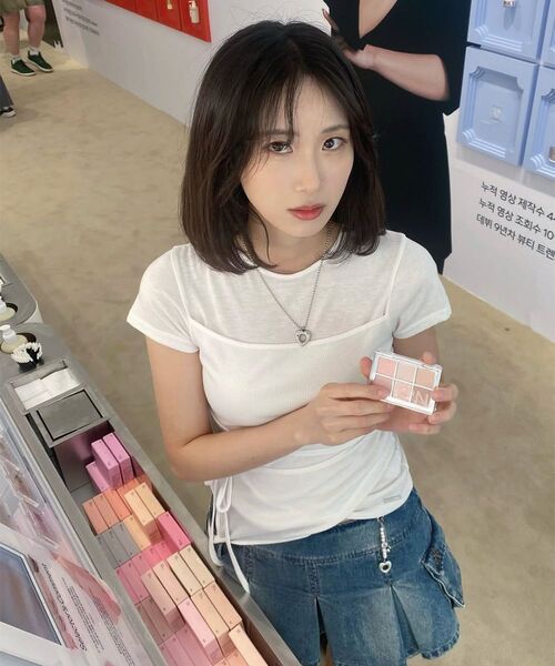 Miseki SEOUL（ミセキソウル）の「ストリングレイヤードニットトップス ホワイト（ニット/セーター・レディース・その他・1/2）」の8枚目の写真