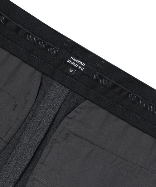 MUSINSA STANDARD（ムシンサスタンダード）の「サイドアジャストツーピンタックワイドスラックス[ミディアムグレー]（スラックス・メンズ・その他・40/38/26/27/28/29/42/36/34/32/30/31）」の7枚目の写真