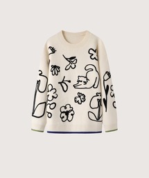 LA POMME jours | Cheerful Pattern Sweater(ニット/セーター)