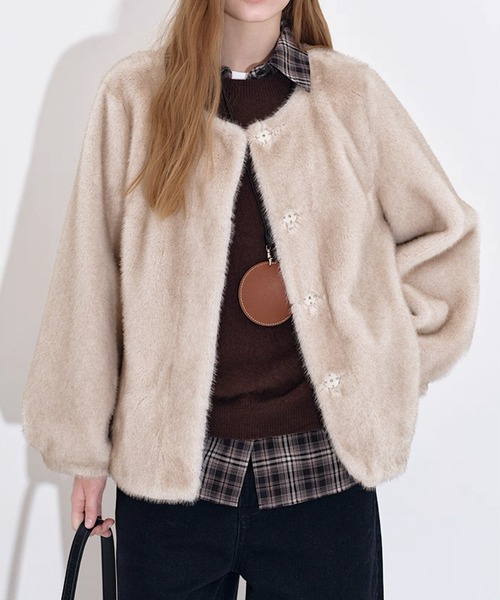 fano studios プードルファーショートジャケット fano studios プードルファーショートジャケット fano studios