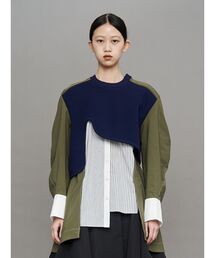 UN3D.アンスリードユニゾン ストライプ柄シャツ 36 UN3D（アンスリード