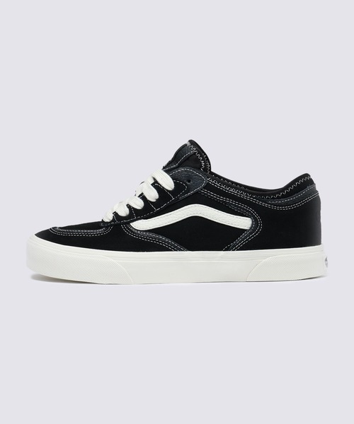 VANS(バンズ)の「ローリー クラシック / Rowley Classic BLACK/MARSHMALL VN0009QJBPT1(スニーカー・メンズ・ブラック×ホワイト・7/7.5/8/8.5/9/10/11.5/5.5)」の1枚目の写真