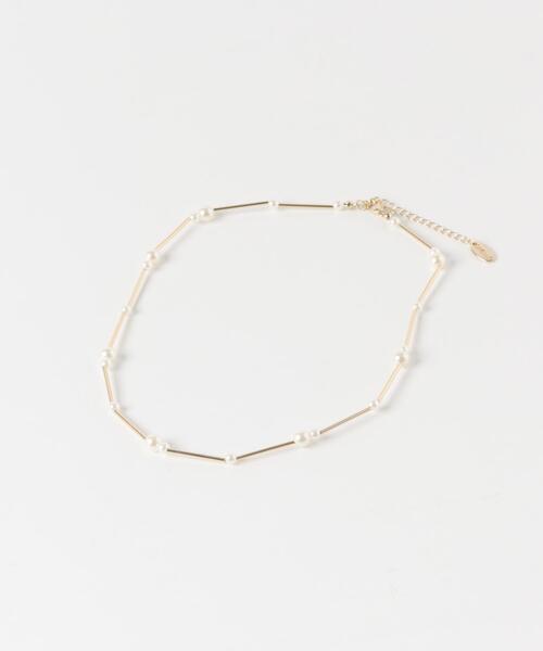 SMELLY（スメリー）の「パールメタルバーネックレス（ネックレス・レディース・ゴールド系その他・-）」の5枚目の写真