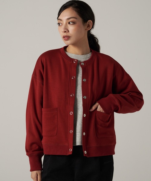 Eddie Bauer(エディーバウアー)の「シャギー ライニング カーディガン(カーディガン/ボレロ・レディース・バーガンディー/ブラック/アイボリー・S/M/L/XL)」の3枚目の写真