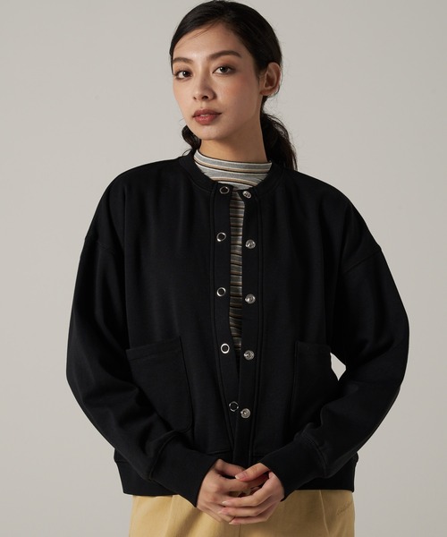 Eddie Bauer(エディーバウアー)の「シャギー ライニング カーディガン(カーディガン/ボレロ・レディース・バーガンディー/ブラック/アイボリー・S/M/L/XL)」の1枚目の写真