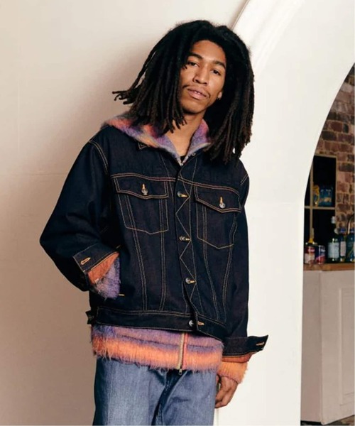 セール】WOKE EDGE / ウォークエッジ Candy Weave Denim Jacket