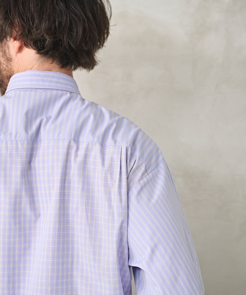 Kelen（ケレン）の「「KELEN MENS / ケレン メンズ」CRAZY SHIRT（シャツ/ブラウス・メンズ・ライトベージュ/パープル・40/38）」の6枚目の写真