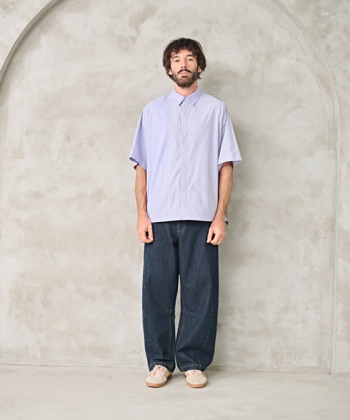 Kelen（ケレン）の「「KELEN MENS / ケレン メンズ」CRAZY SHIRT（シャツ/ブラウス・メンズ・ライトベージュ/パープル・40/38）」の10枚目の写真