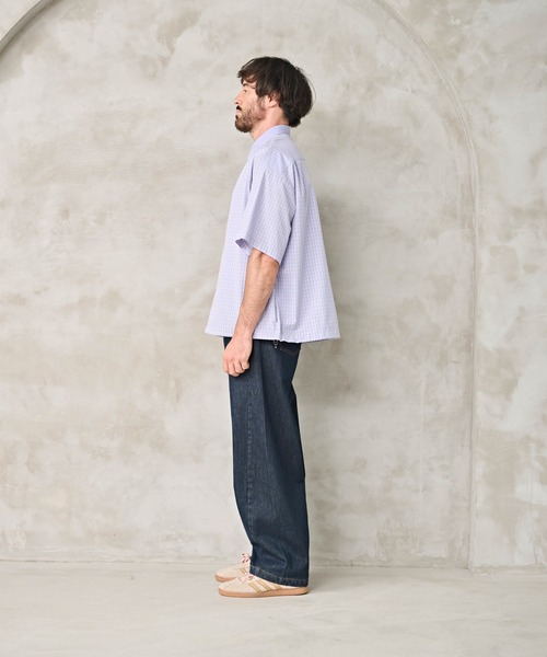 Kelen（ケレン）の「「KELEN MENS / ケレン メンズ」CRAZY SHIRT（シャツ/ブラウス・メンズ・ライトベージュ/パープル・40/38）」の11枚目の写真