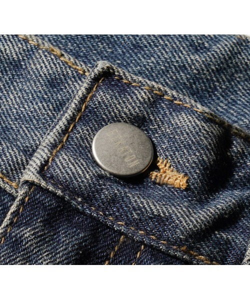 NO NEED(ノーニード)の「【EZKATON】Smudge Ballon wide denim pants/MMLP6919(デニムパンツ・メンズ・ブルー・LL/L/M/S)」の11枚目の写真