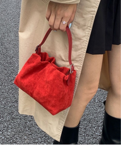 Mayree（メイリー）の「Chiina / がまぐちギャザーハンドバッグ（ハンドバッグ・レディース・ブラック/レッド/ブラウン/ホワイト/ライトブルー・FREE）」の8枚目の写真
