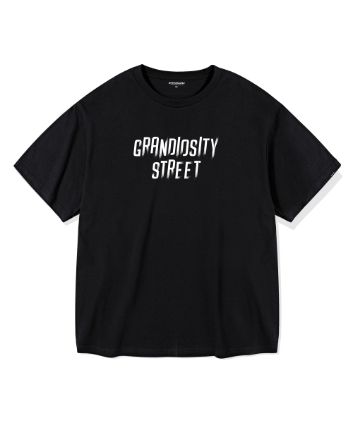 GRANDIOSITY(グランディオシティ)の「ストリートロゴオーバーサイズ半袖Tシャツ(ブラック)(Tシャツ/カットソー・メンズ・その他・FREE)」の2枚目の写真