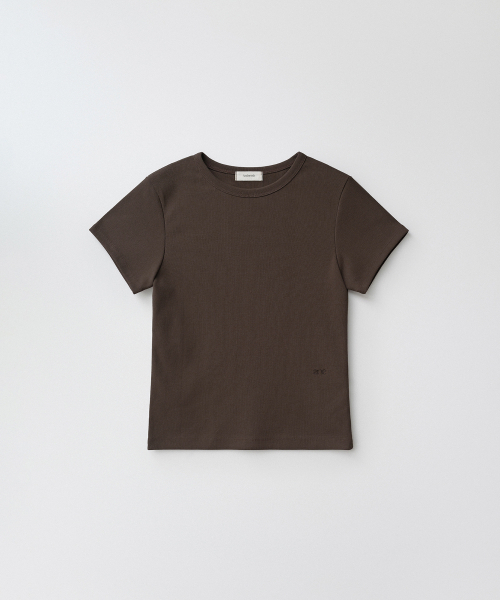 ANDNEEDS(アンドニーズ)の「Bessette half tee (brown)(Tシャツ/カットソー・レディース・その他・FREE)」の5枚目の写真