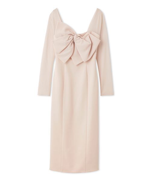 SNIDEL(スナイデル)の「オフショルリボンドレス(ワンピース・レディース・ブラック/グレイッシュベージュ/ピンクベージュ・0/1)」の17枚目の写真