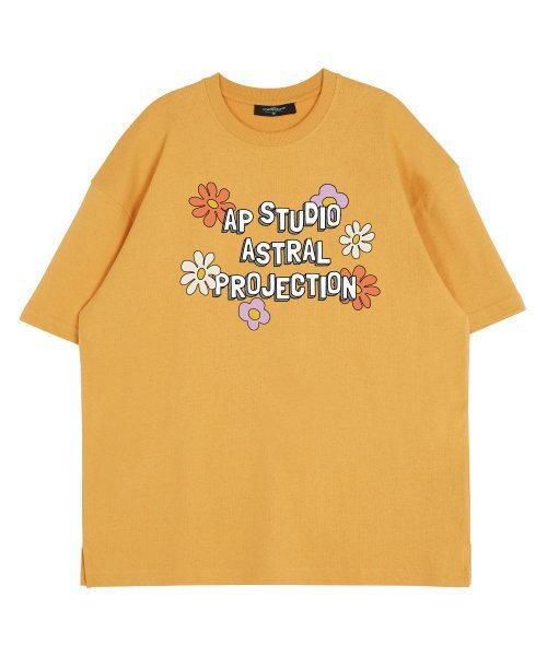 ASTRAL PROJECTION(アストラルプロジェクション)の「エイピーフラワーラウンドネック15番手綿半袖Tシャツ_チェダー(Tシャツ/カットソー・レディース・その他・LARGE/X-LARGE)」の2枚目の写真